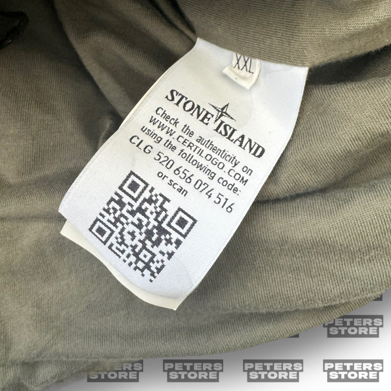 Stone Island Khaki Cotton Lined Nylon Metal Jumper