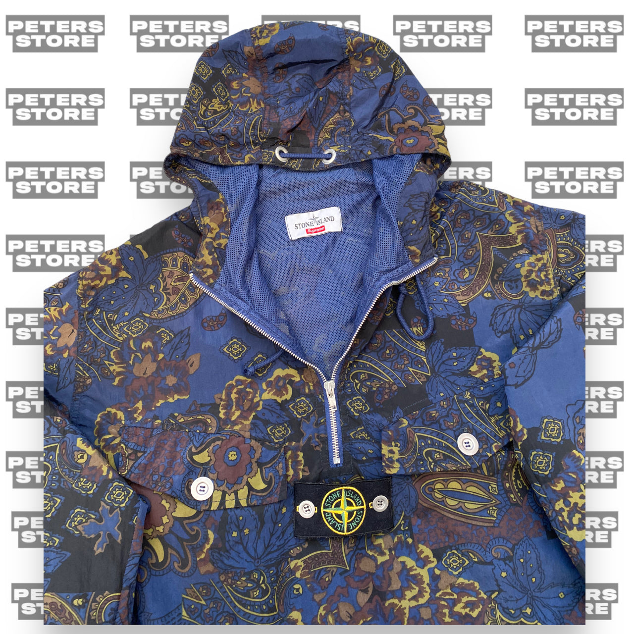 Supreme Stone Island Paisley Nylon Metal 5C Anorak