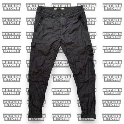 Stone Island Black Nylon Cargos