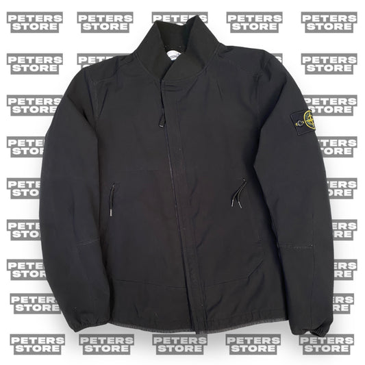 Stone Island Black Soft Shell R Jacket with Primaloft Insulation