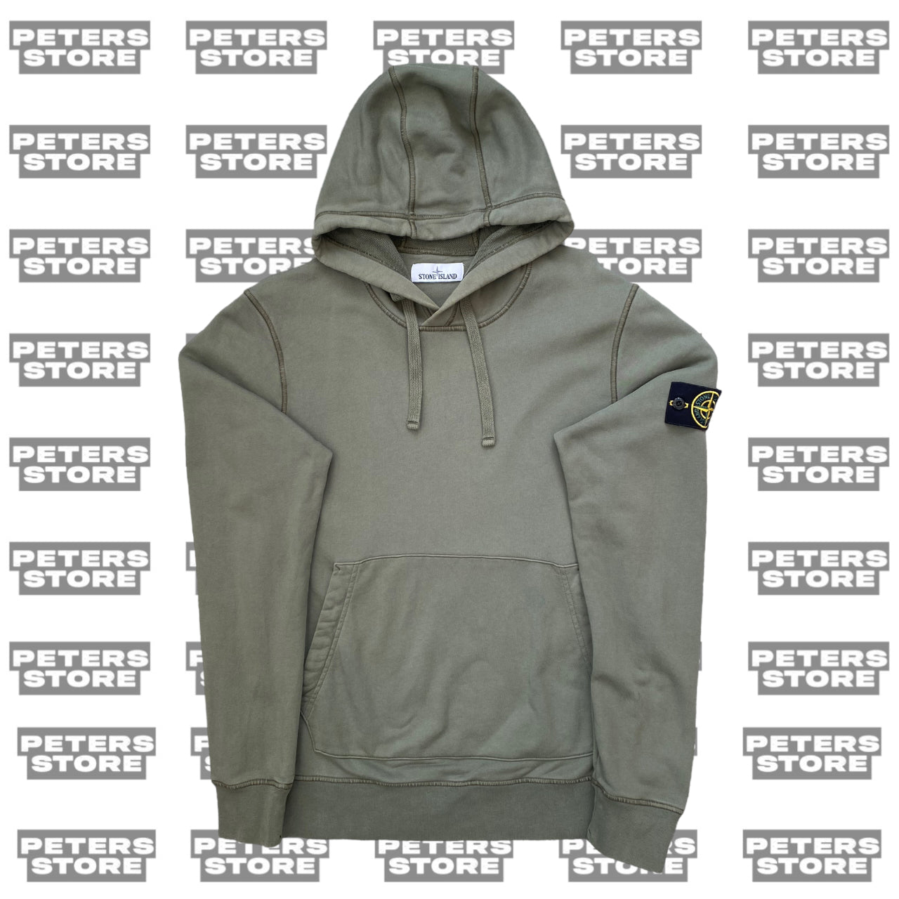 Stone Island Khaki Hoodie