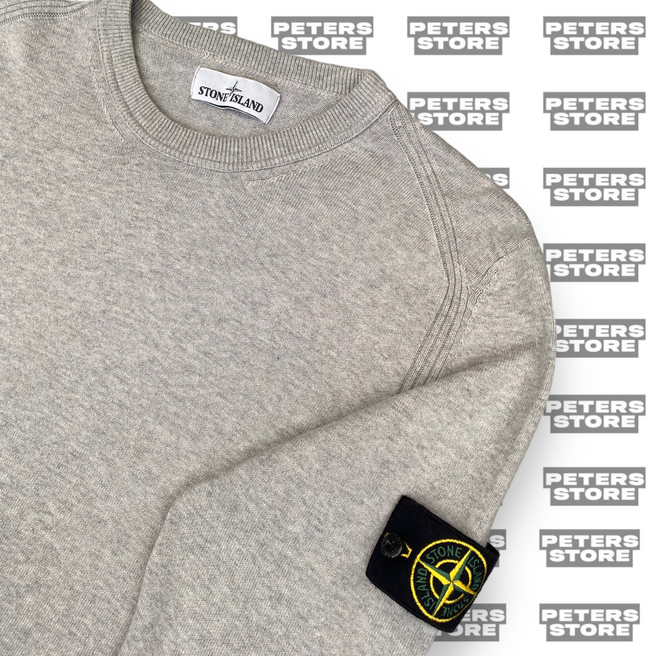 Stone Island Grey Knit Jumper