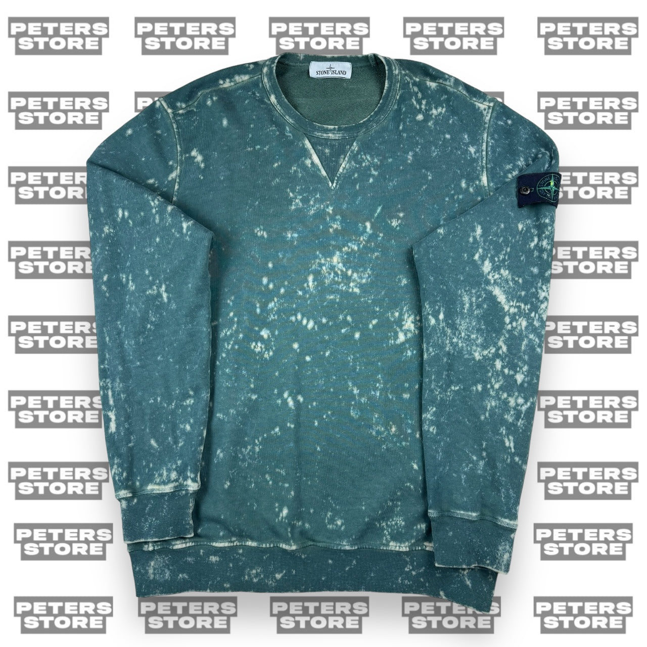 Stone Island Green Acid Wash Jumper