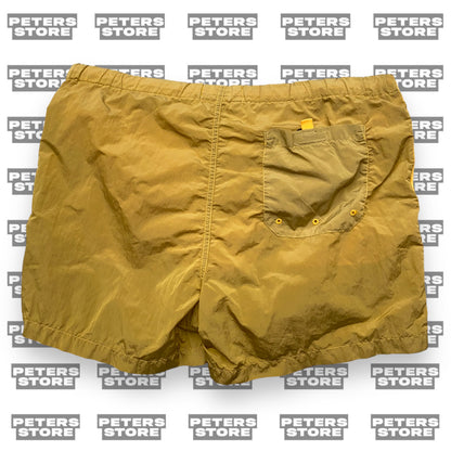 Stone Island Gold Nylon Metal Swim Shorts