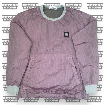 Stone Island Pink Nylon Metal Pullover Sweatshirt