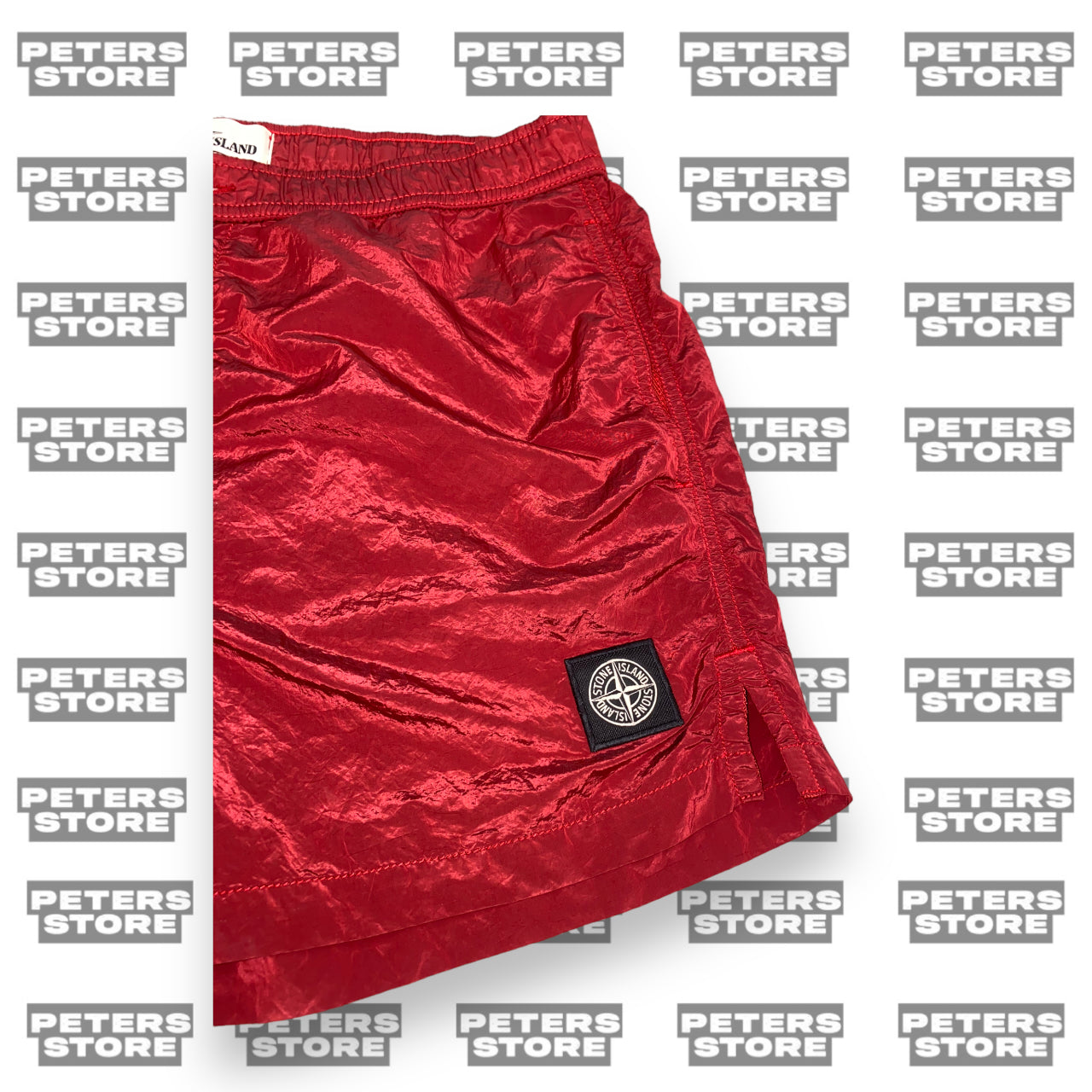 Stone Island Red Nylon Metal Swim Shorts