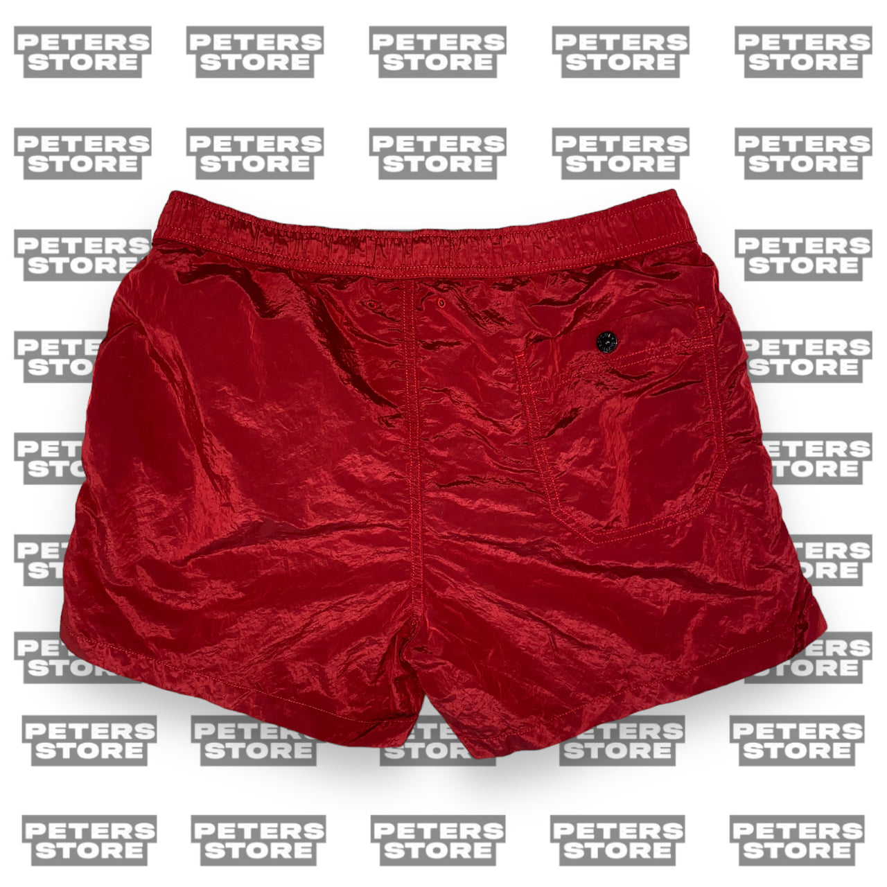 Stone Island Red Nylon Metal Swim Shorts