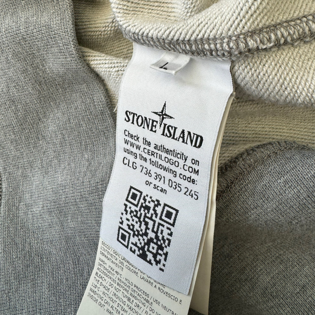 Stone Island Grey Hoodie