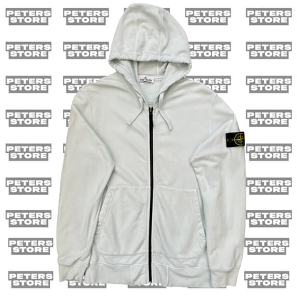 Stone Island Ice Blue Zip-Up Hoodie