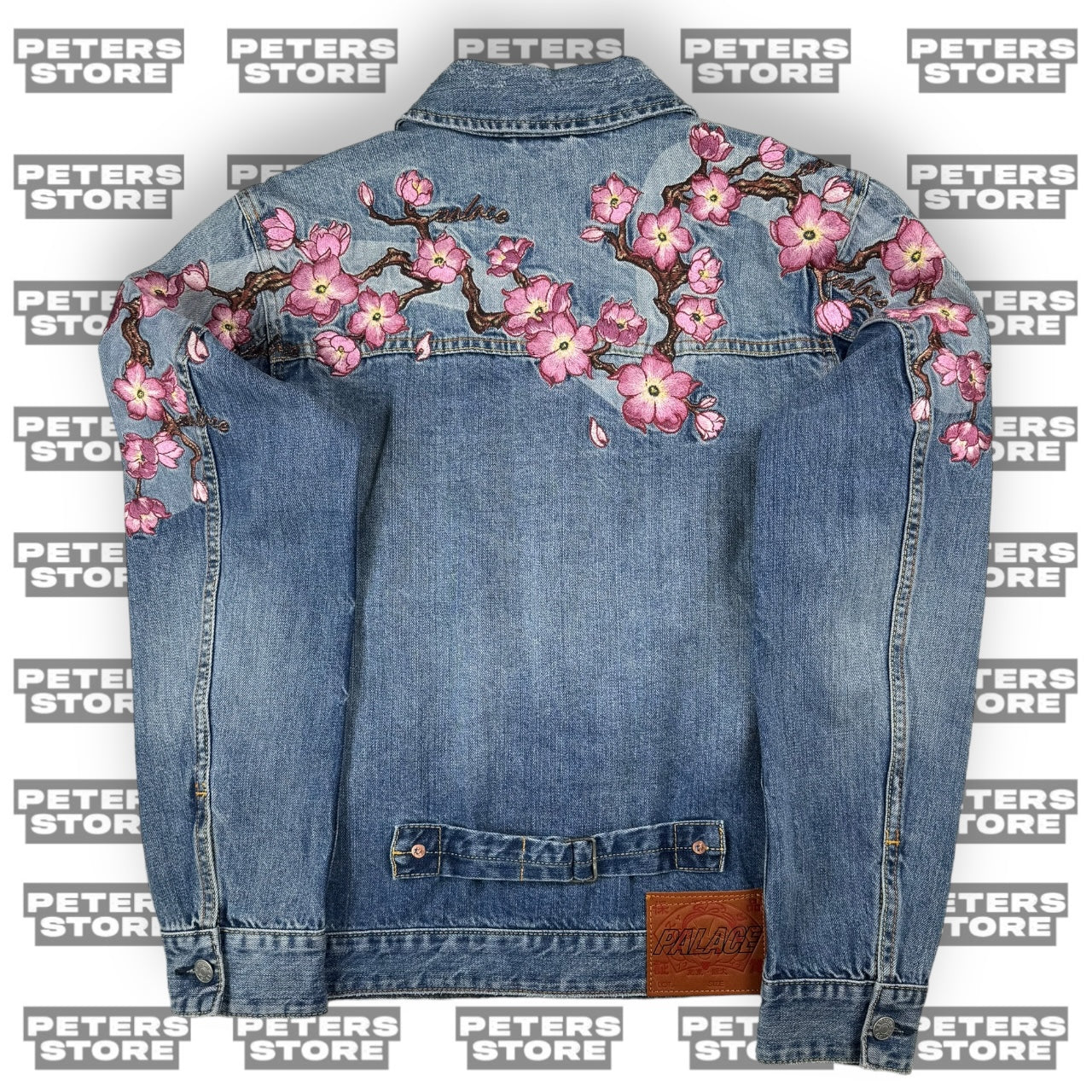 Palace Evisu Cherry Blossom Embroidery Denim Jacket