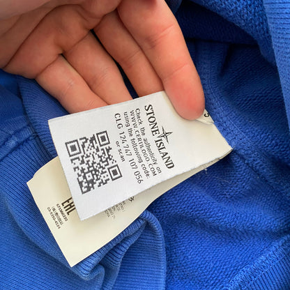 Stone Island Royal Blue Zip-Up Hoodie