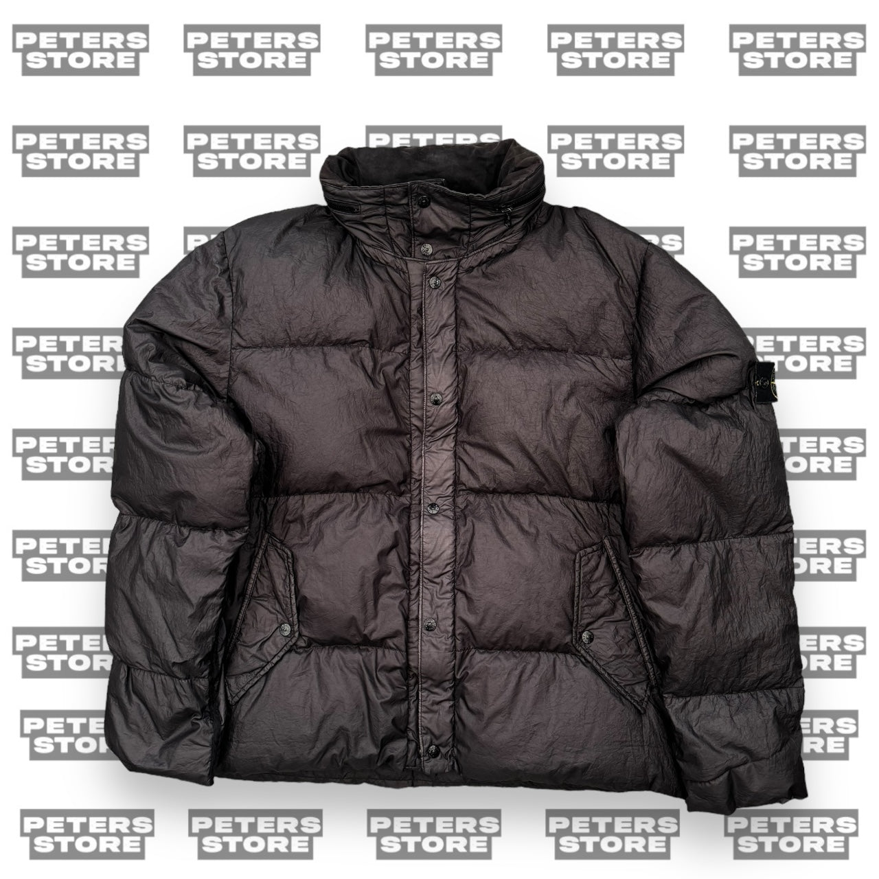 Vinateg Stone Island Garment Dyed Duck Down Puffer Jacket