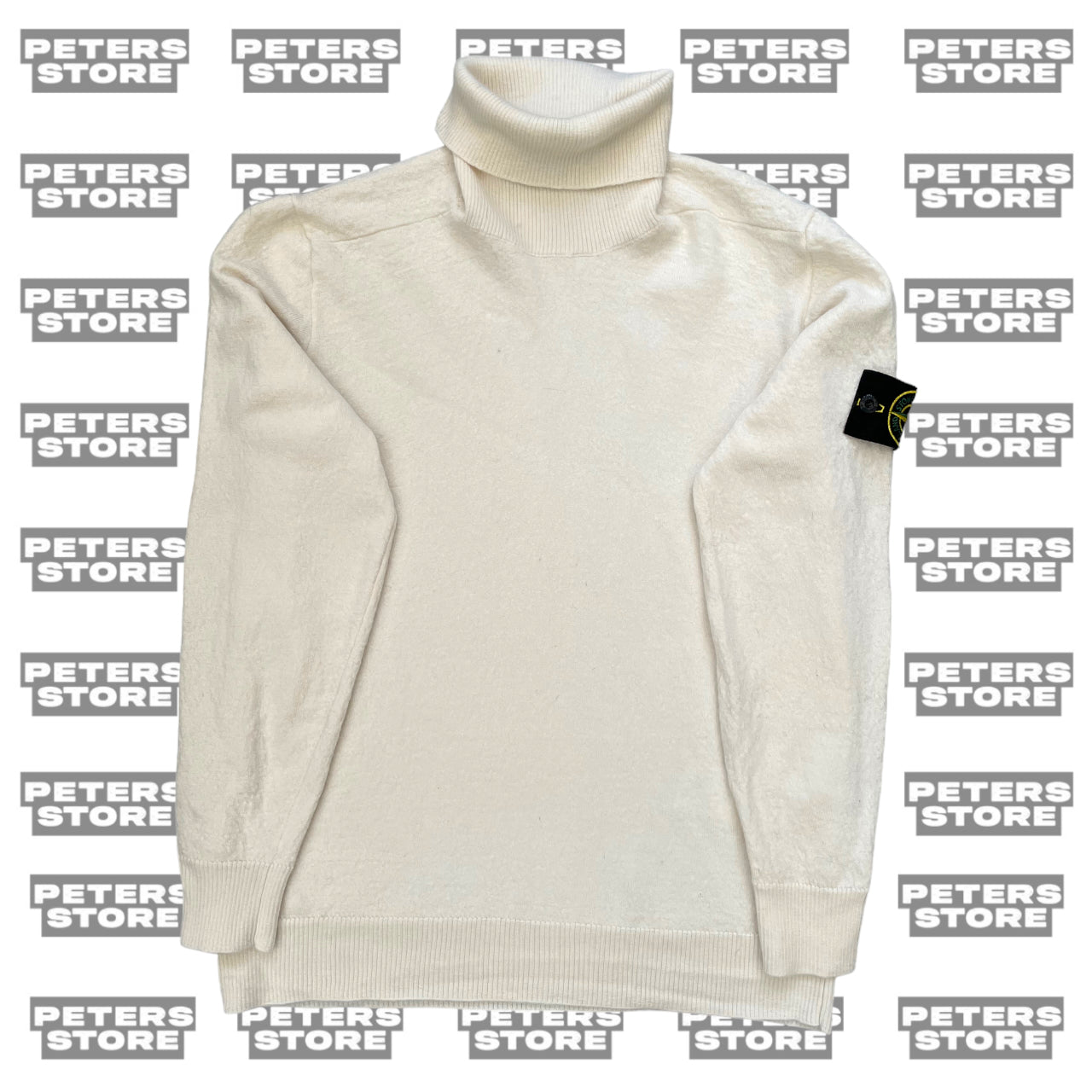 Stone Island Cream Turtle Neck Knit