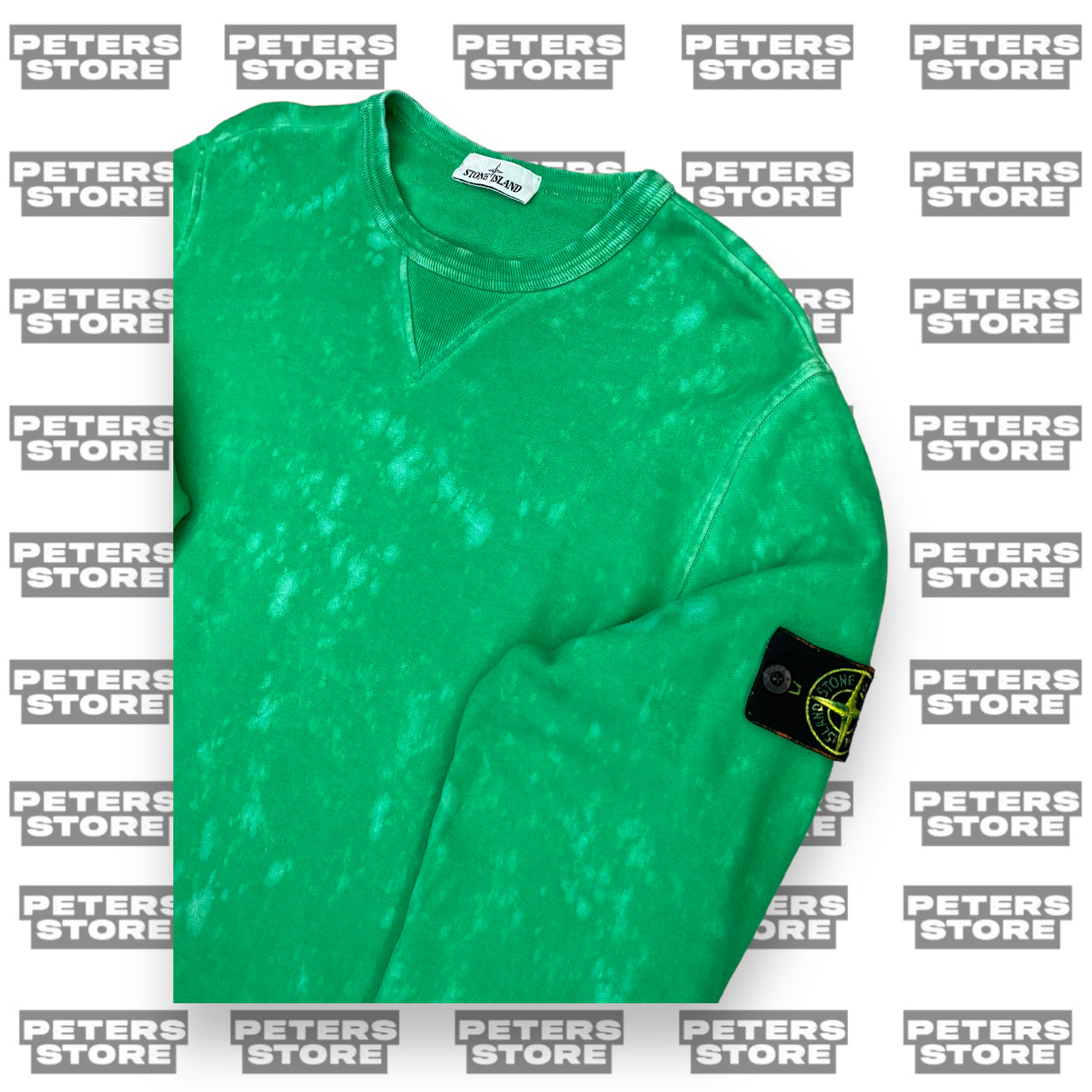 Stone Island Green Acid Wash Jumper