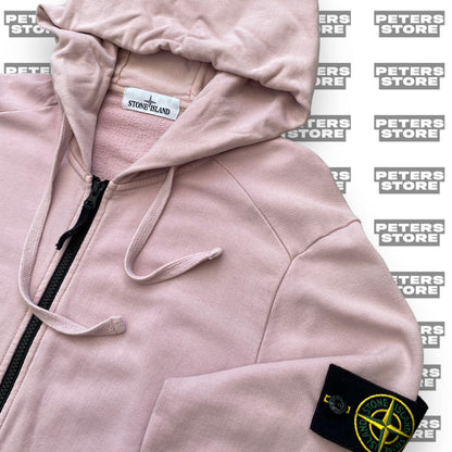 Stone Island Dusty Pink Zip-Up Hoodie