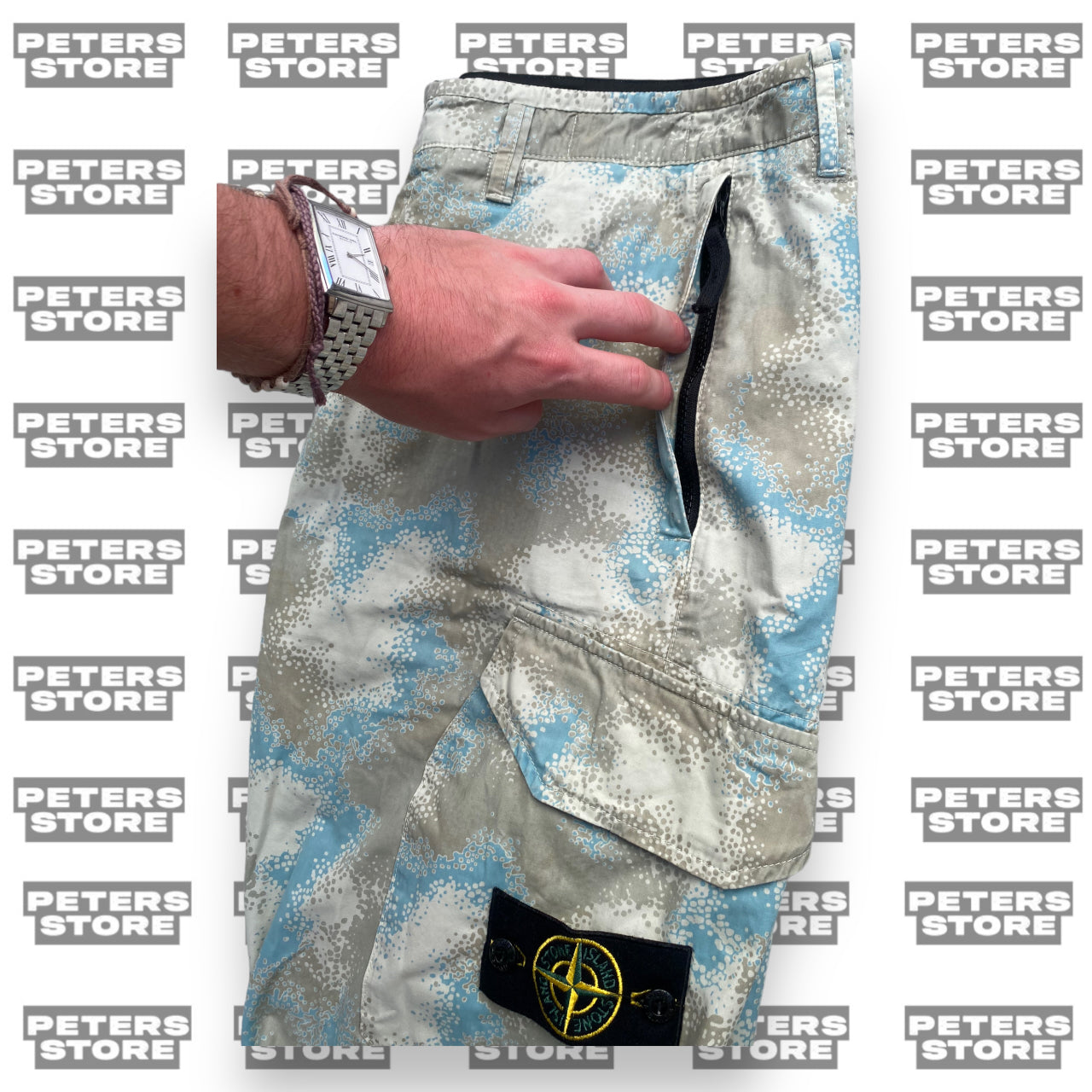 Stone Island Spray Camo Cargos