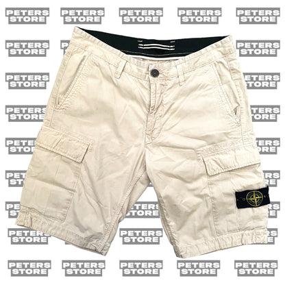 Stone Island Beige Cargo Shorts