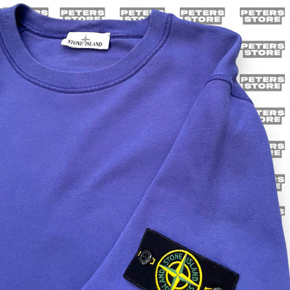 Stone Island Pervinca Blue Crewneck Jumper