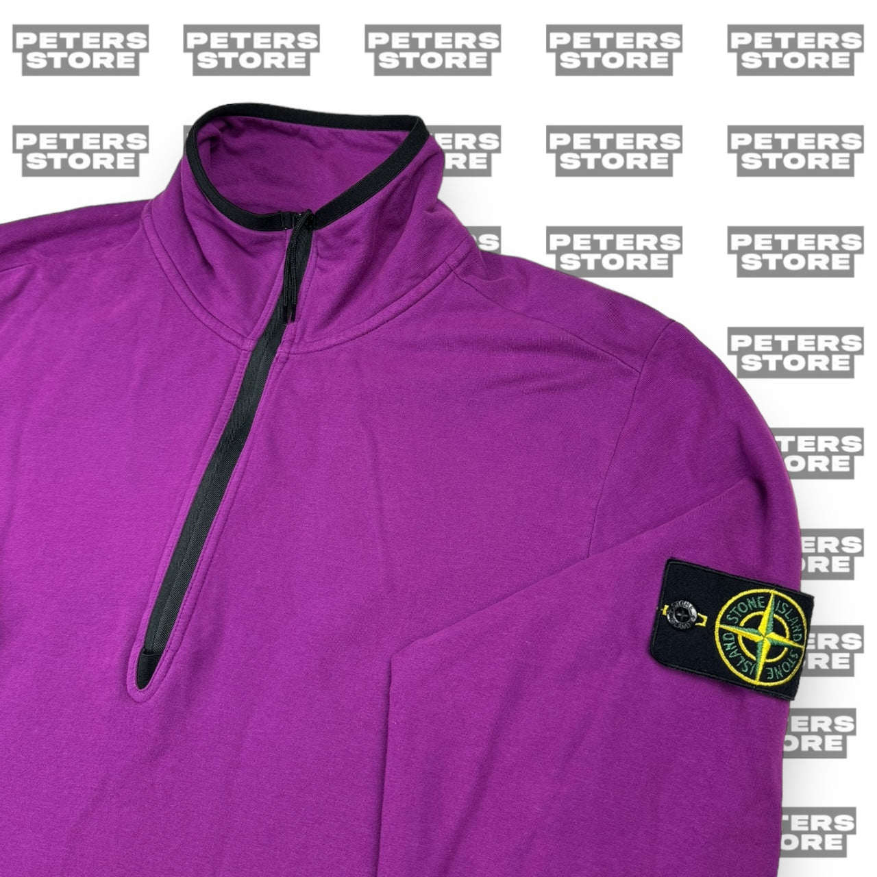 Stone Island Purple Quarter Zip