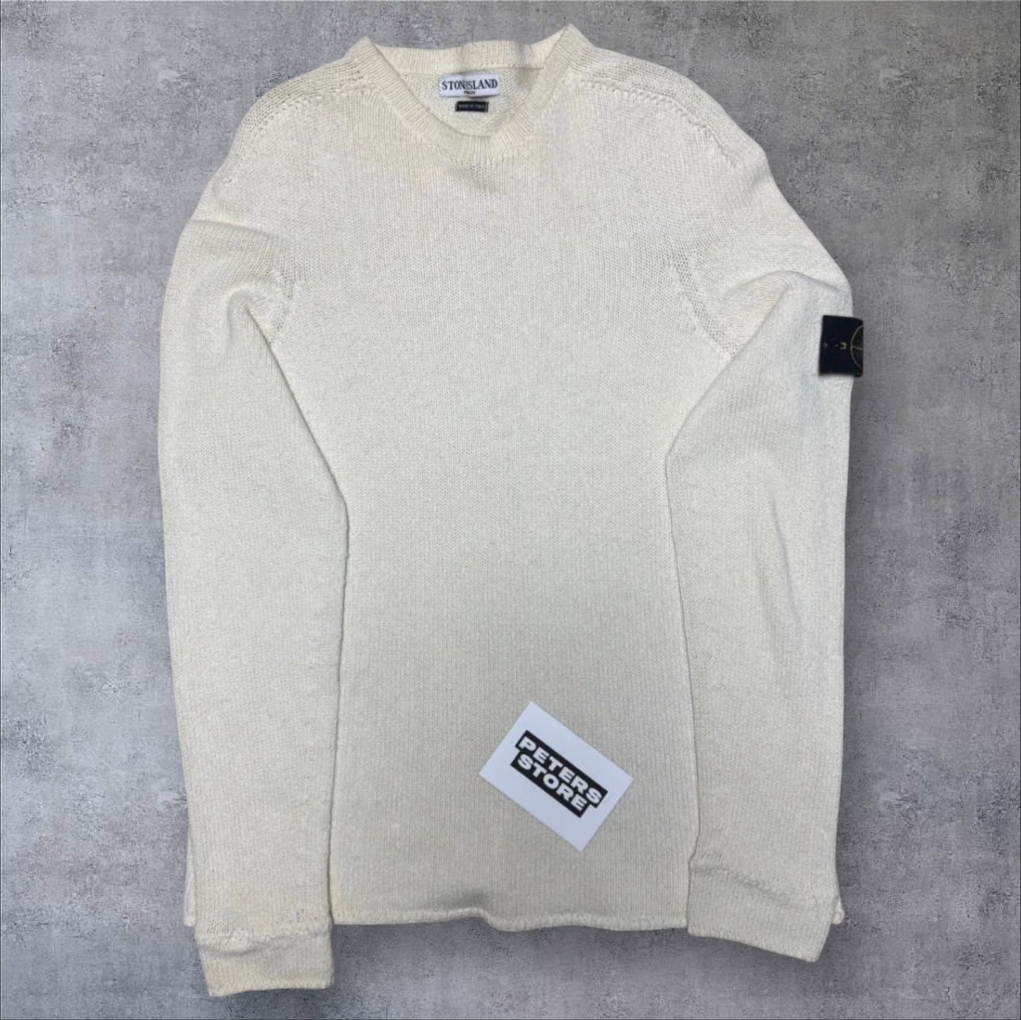 Stone Island Knit Sweater Beige Size Large RRP £300+
