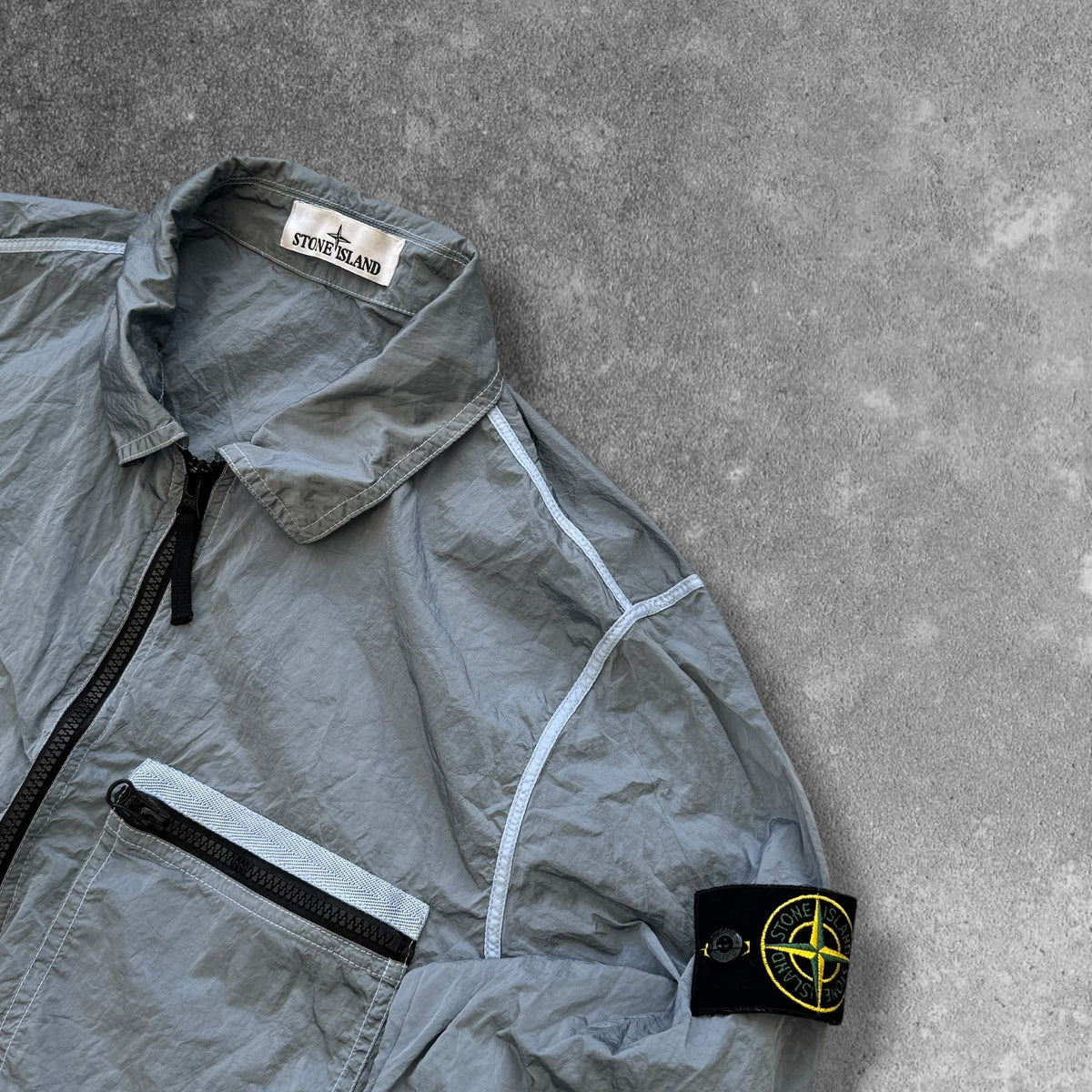 Stone Island overshirt close up