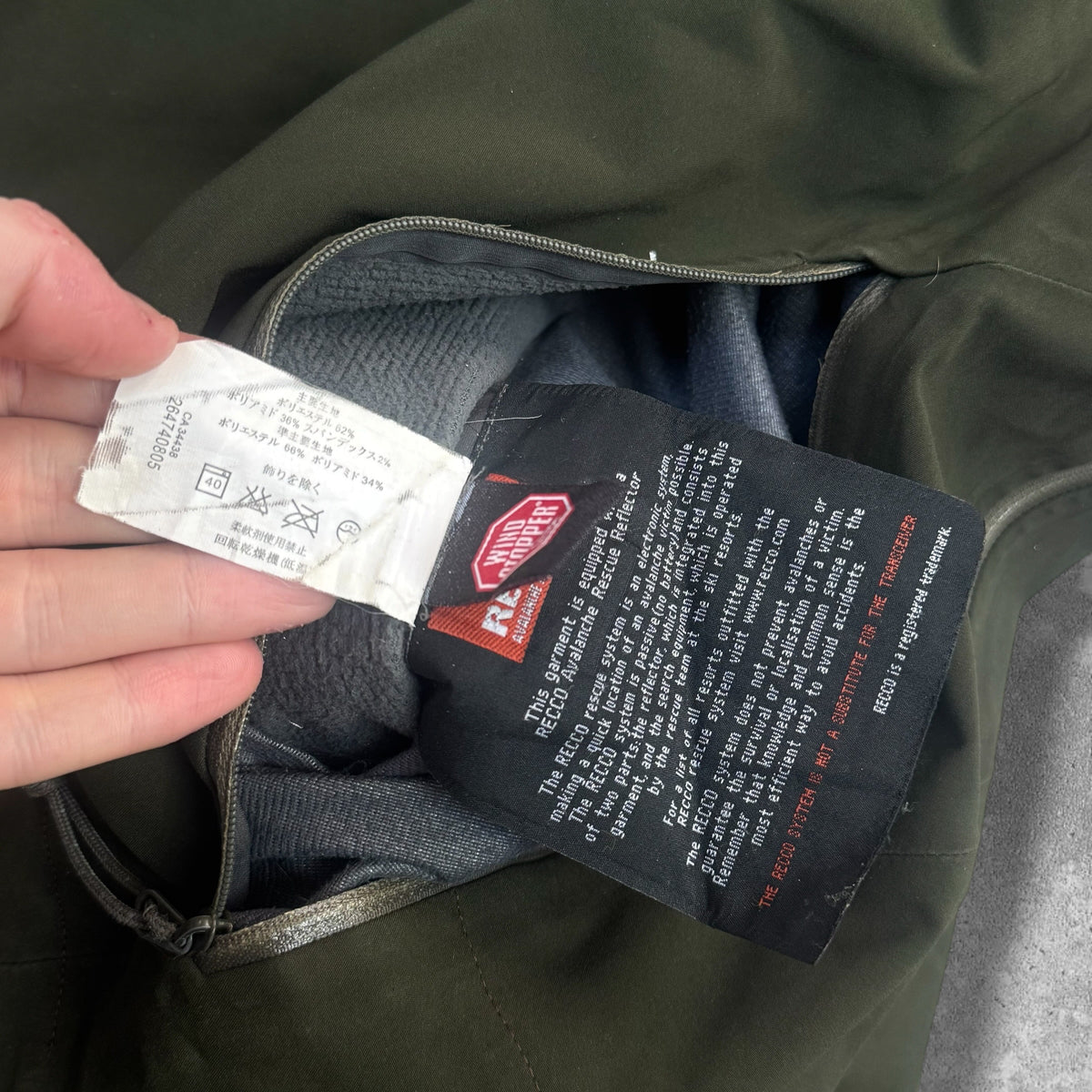 Vintage Arc'teryx Fury SV Windstopper Softshell Jacket Men's XL