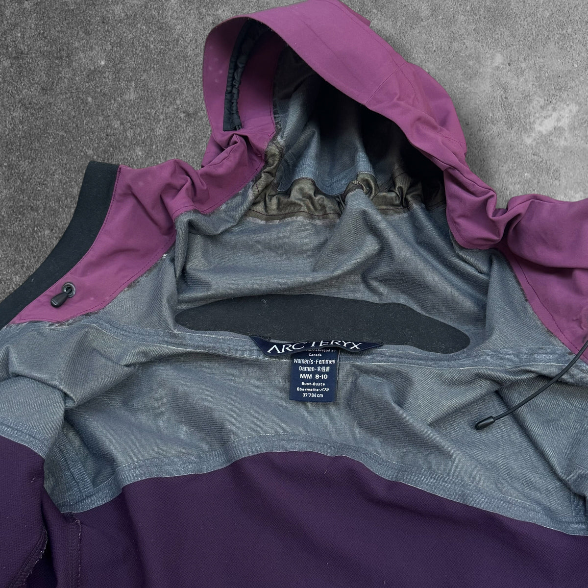 Vintage Arc'teryx Sidewinder Jacket Women's Medium Pink Purple RRP £500