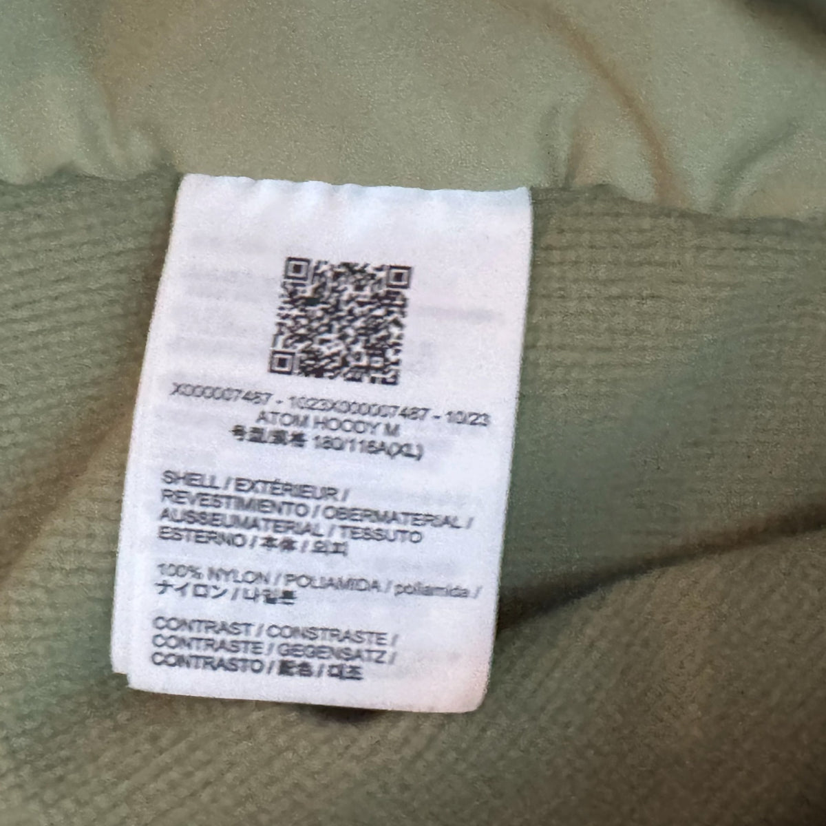Arc'teryx Atom Hoody 2023 Sage Green Men's XL RRP £280
