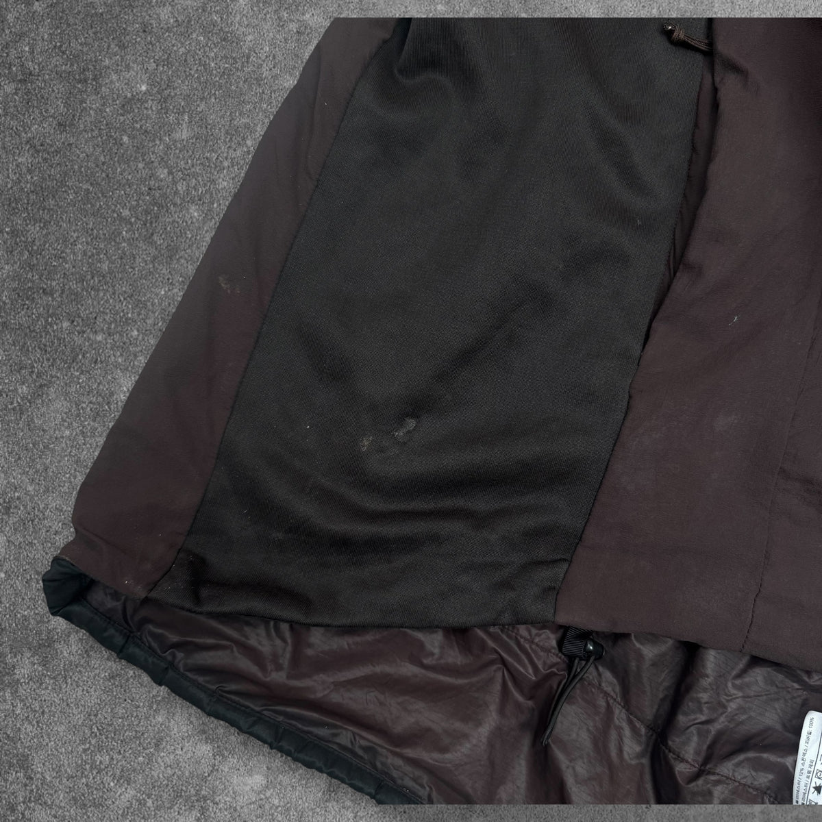 Atom LT Hoody side panel repair