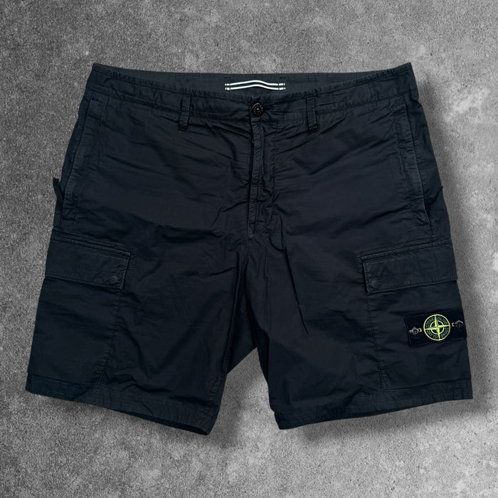 Stone Island Type RE Cargo Shorts 2024 Black Men's XXL W38 RRP £285