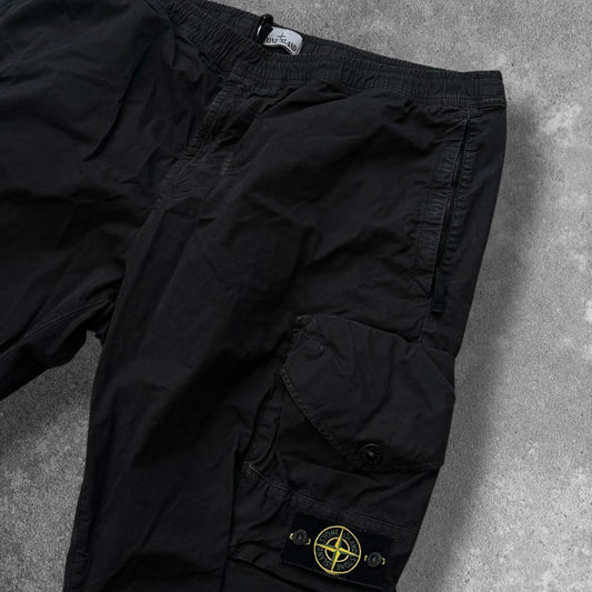 Stone Island Type RE-T Cargo Trousers 2023 Black 3XL W40 RRP £350
