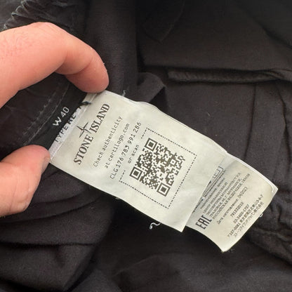 Stone Island Type RE-T Cargo Trousers 2023 Black 3XL W40 RRP £350