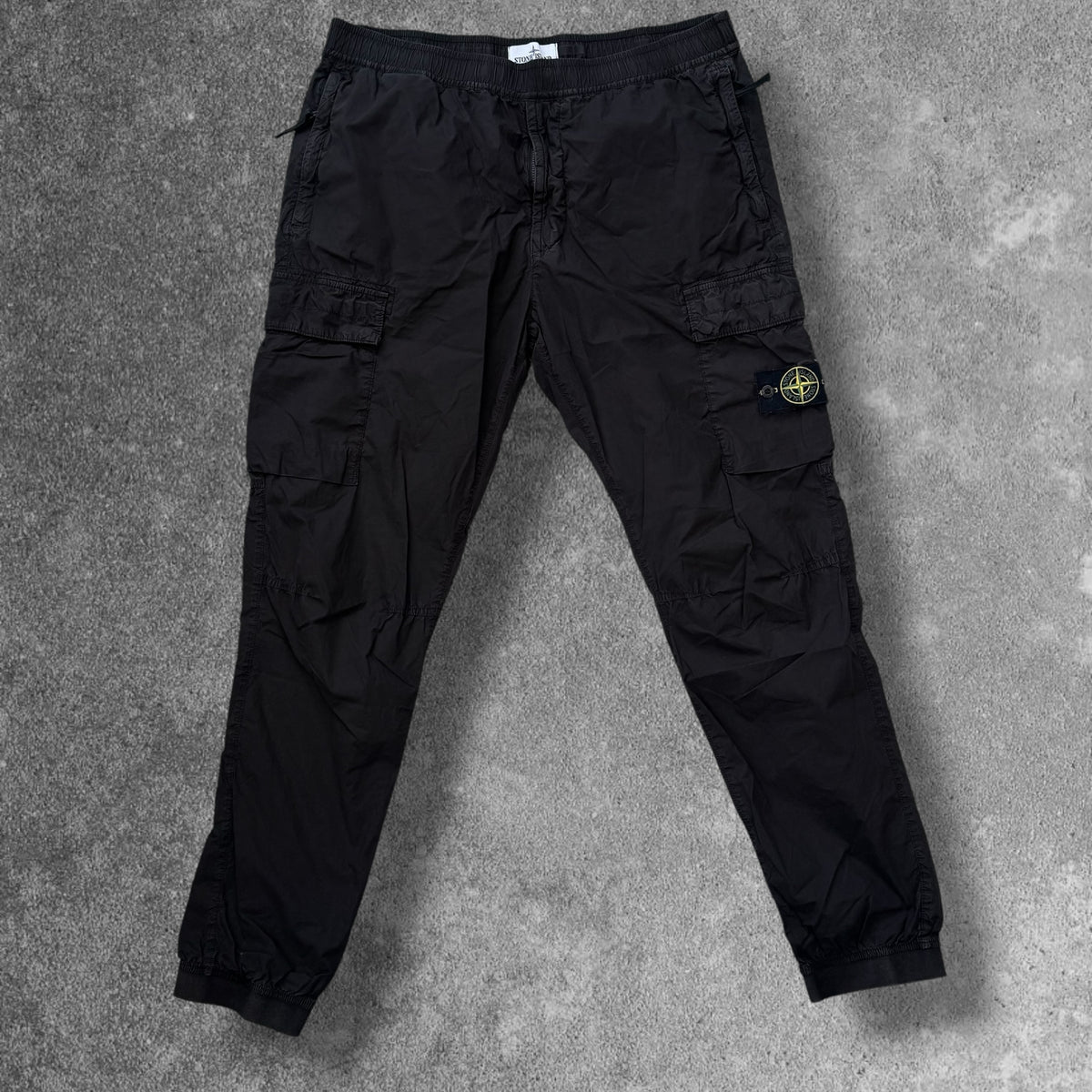 Stone Island Type RE Cargo Trousers 2024 Black XL W36 RRP £350
