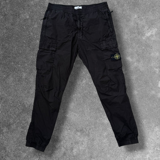 Stone Island Type RE Cargo Trousers 2024 Black XL W36 RRP £350