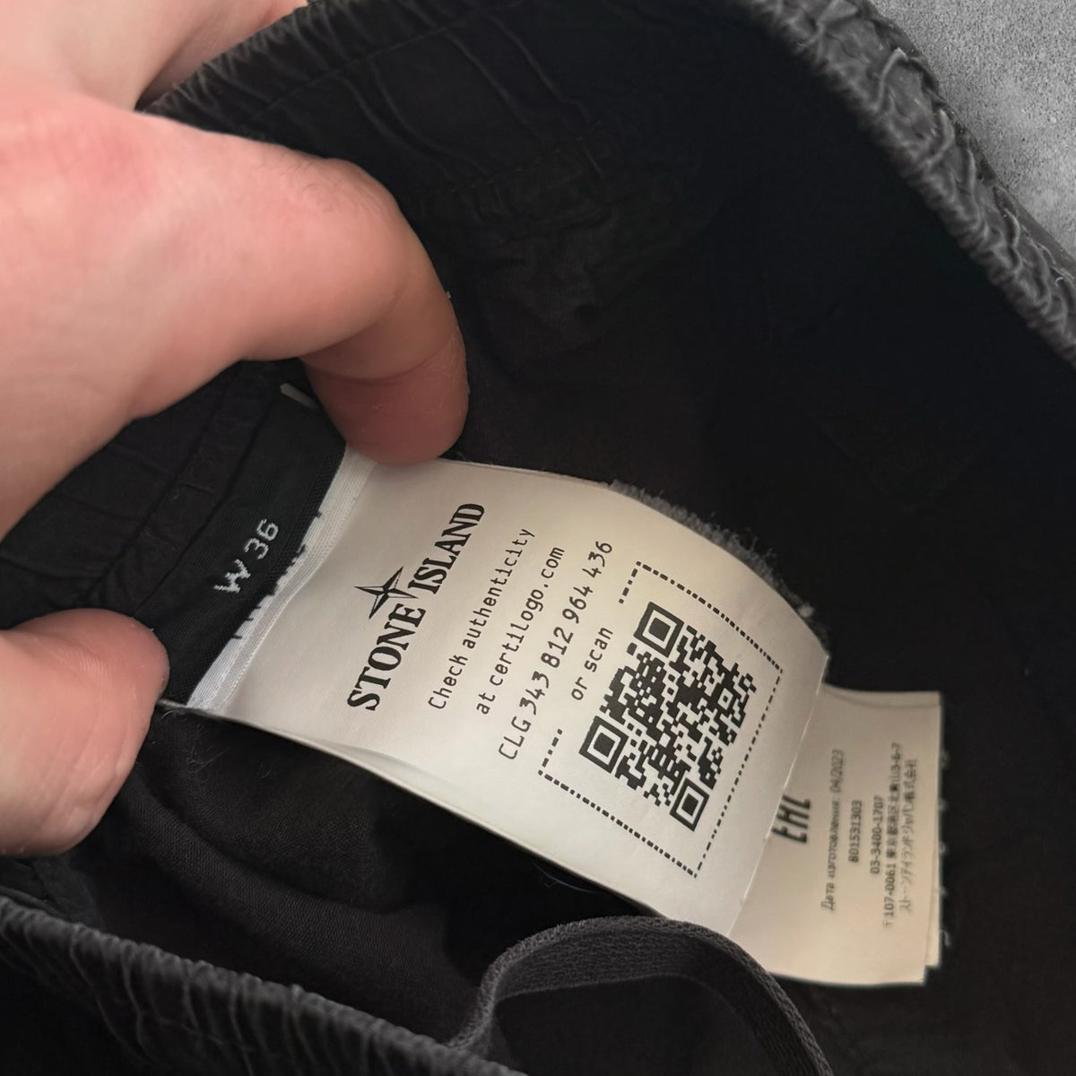 Stone Island Type RE Cargo Trousers 2024 Black XL W36 RRP £350
