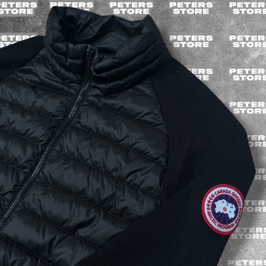 Canada Goose HyBridge Knit Quarter Zip Pullover Black Men's Medium