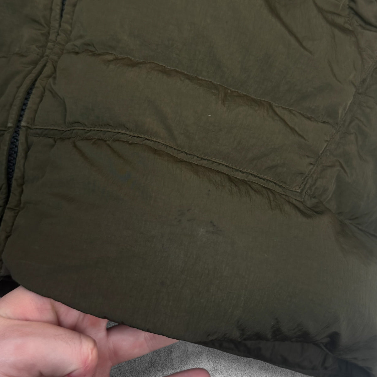 C.P. Company puffer mark near bottom