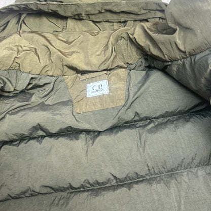C.P. Company puffer inside hood label