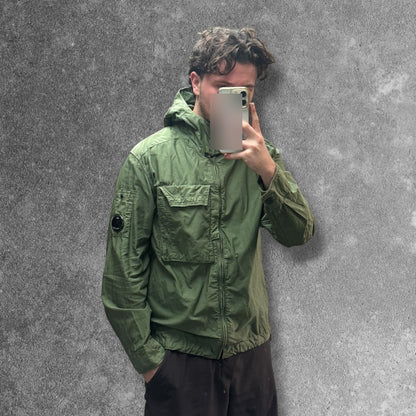 C.P. Company Hooded Utility Overshirt Lens Men's Medium Fits Large Green