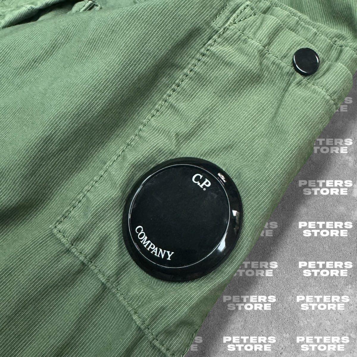 C.P. Company Hooded Utility Overshirt Lens Men's Medium Fits Large Green