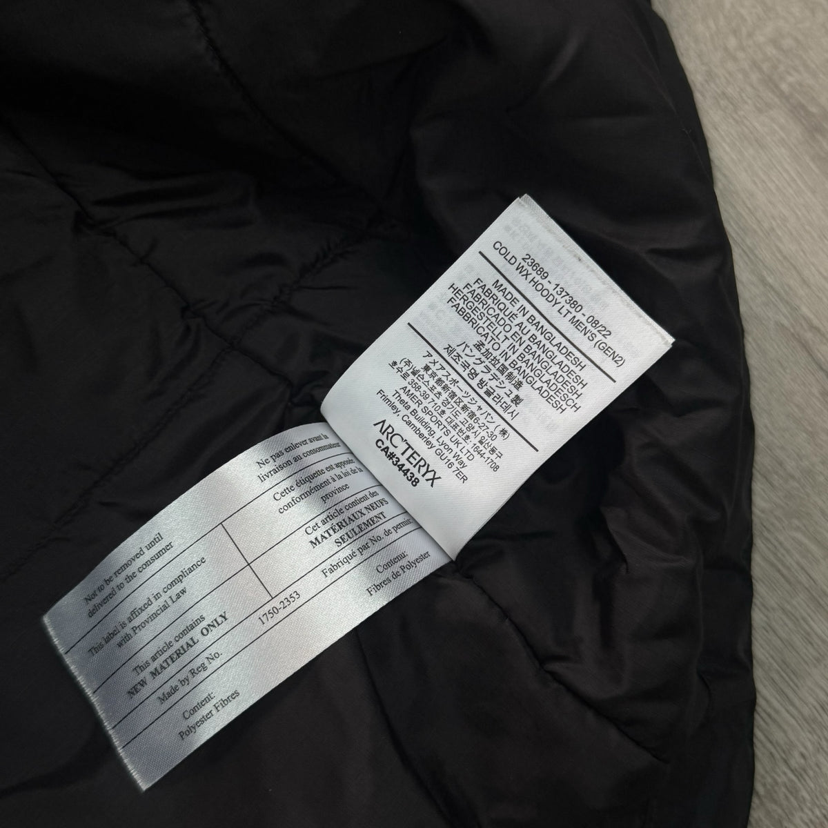 Arc'teryx LEAF Cold WX Hoody LT Gen 2 2022 Black Men's XL