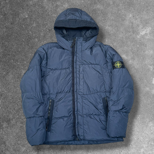 Stone Island Garment Dyed Crinkle Reps NY Down Jacket Navy Men's XL