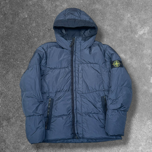 Stone Island Garment Dyed Crinkle Reps NY Down Jacket Navy Men's XL