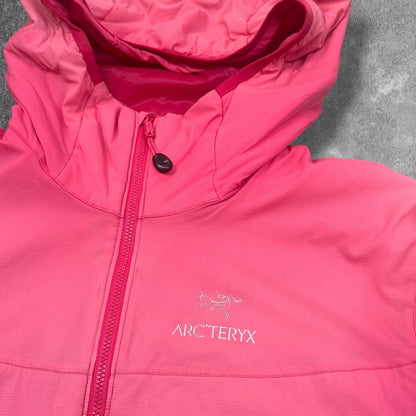 Arc'teryx Atom Jacket Pink hood and logo