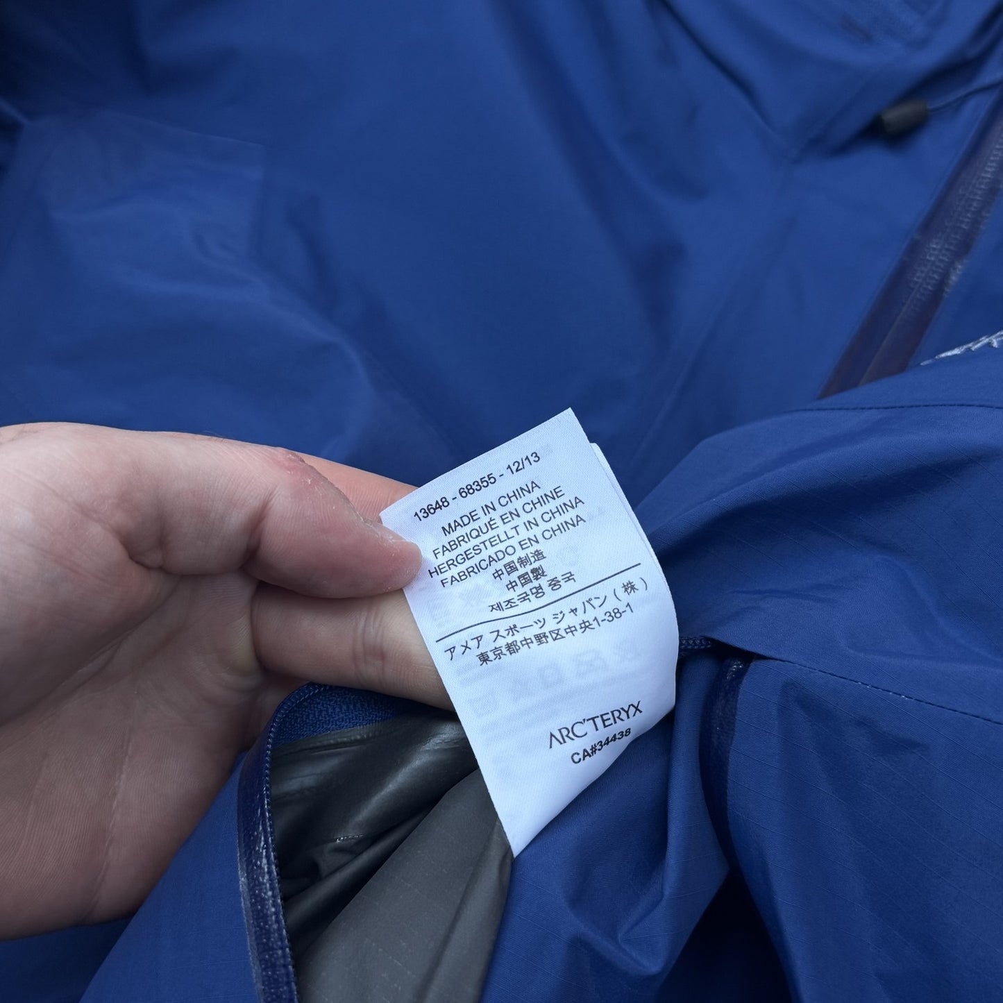 Arc'teryx Zeta LT Hybrid GORE-TEX Jacket Medium Blue RRP £350