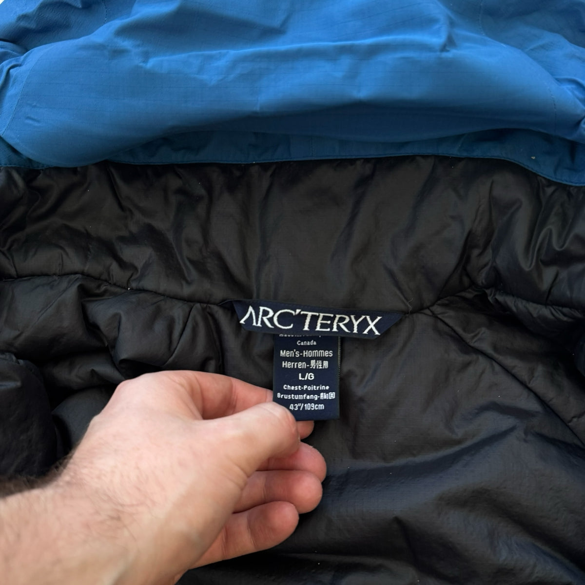 Arc'teryx Fission Insulated Jacket Gore-Tex Blue Men's Large