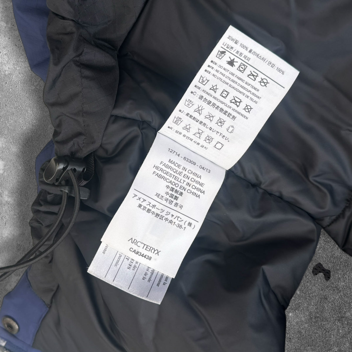 Arc'teryx Fission SV Jacket Gore-Tex Navy Men's Small RRP £750