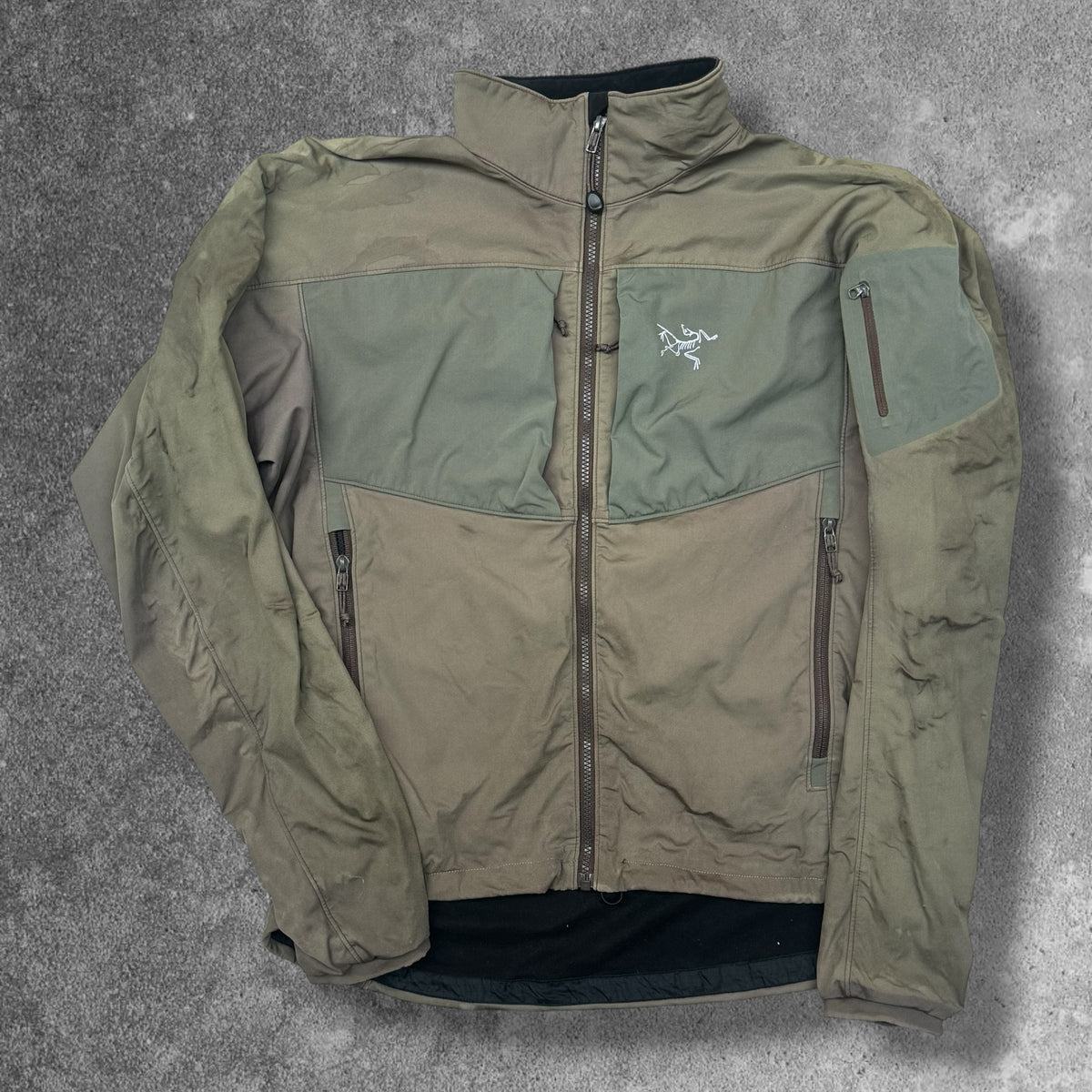 Vintage Arc'teryx Gamma MX Softshell Jacket Khaki Men's Large