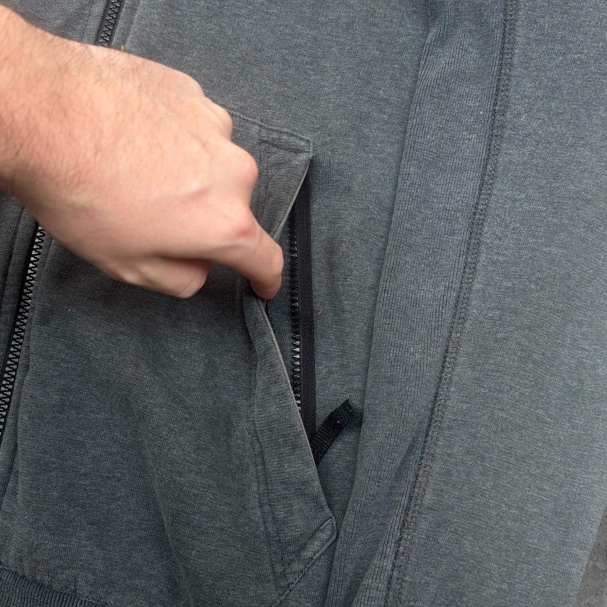 Stone Island Zip Hoodie zip pocket