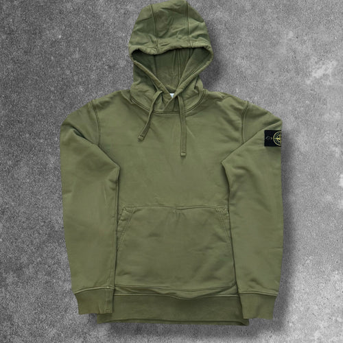 Stone Island Hoodie 2021 Olive Green Men's Medium RRP £350